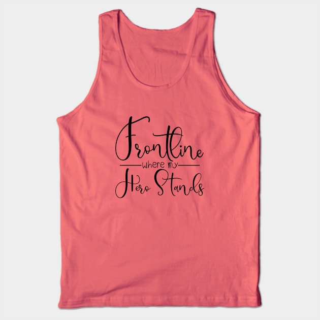 KID FONT Frontline Hero Tank Top by TreetopDigital